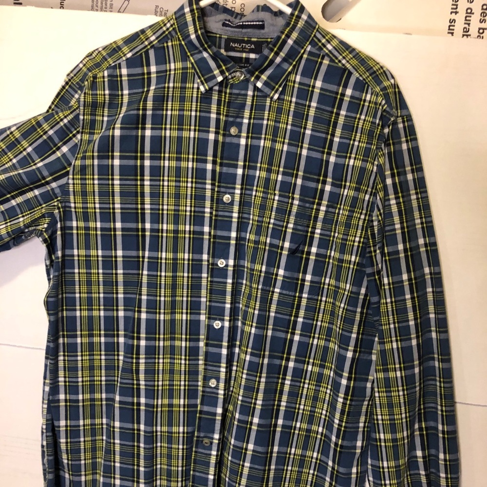 Large Nautica button long sleeve